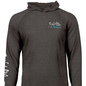 Salt Life men's long-sleeve performance fishing Hoodie Shirt Vapor SLX Sz S